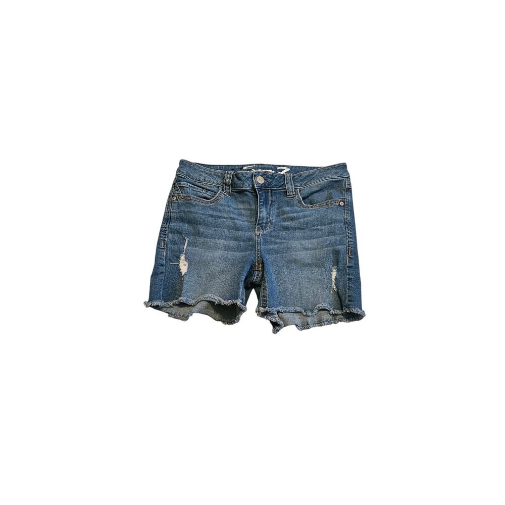 Seven Cut Off Bermuda Denim Shorts